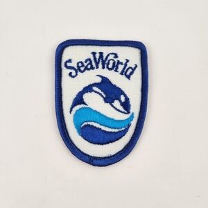 Vintage 90s SeaWorld Iron-On Patch